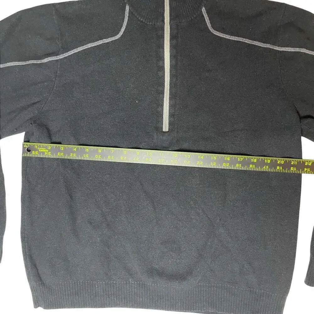 Columbia 1/4 Zip Pullover Sweater Black Large